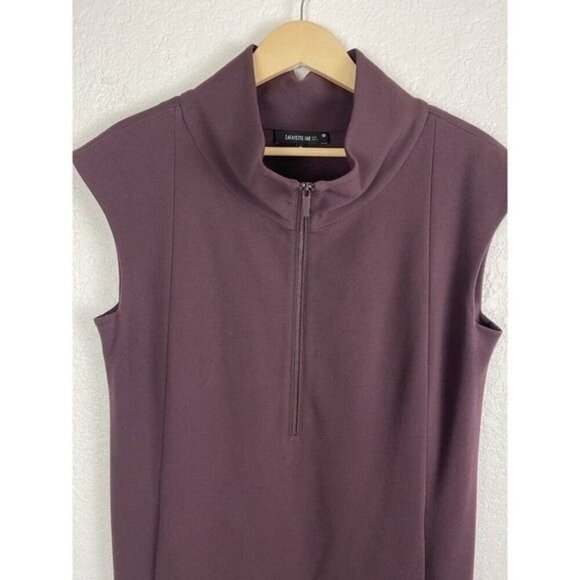 Lafayette 148 New York Womens Dress Medium Purple Eggplant‎ Office Career Fall - Picture 2 of 7